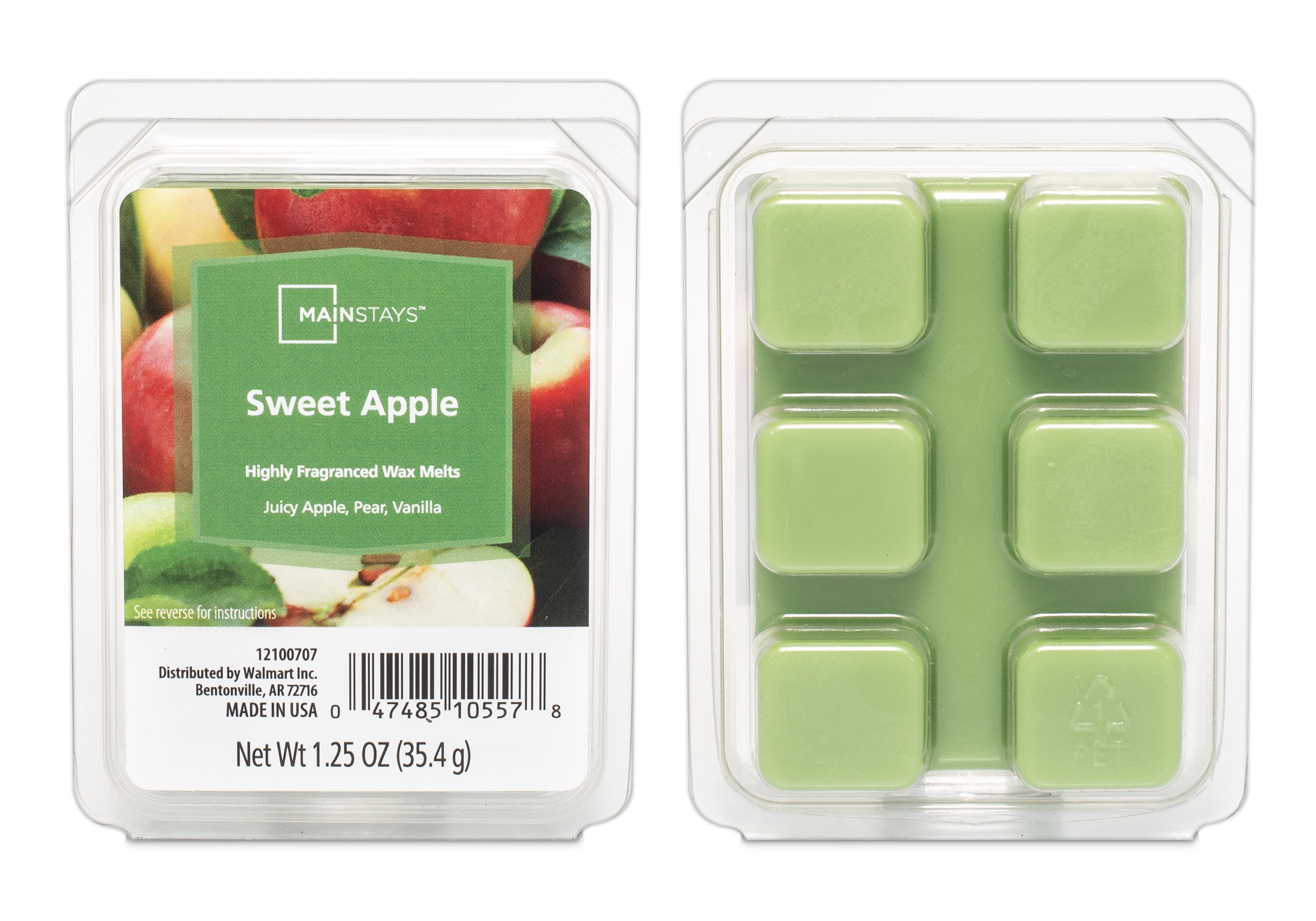 Mainstays Sweet Apple Scented Wax Melt, 1.25 oz