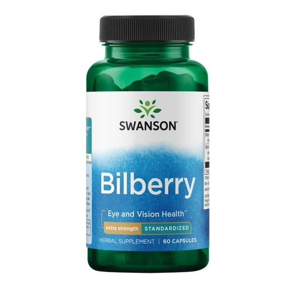 Swanson Bilberry - Extra Strength 60 Capsules