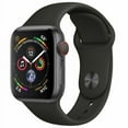 thumbnail image 1 of Apple Watch Series 4 de 44 Mm, GPS + Cellular 4G LTE, de reacondicionado, Color Gris Espacial, con Correa Deportiva Negra., 1 of 1