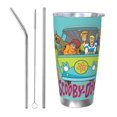 thumbnail image 1 of Vaso de 20 oz de Scooby-Doo, taza de viaje para café con aislamiento al vacío de acero inoxidable, taza de café, taza de viaje con tapa, taza térmica para exteriores, 1 of 1