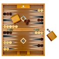 thumbnail image 3 of Juego de backgammon Woodronic 15, juego clásico plegable de madera, 3 of 7