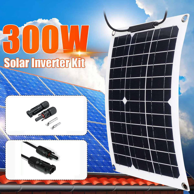 200W Watts Solar Panel Cell 18V Flexible Module Kit Waterproof for RV/Car/Boat 