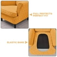 thumbnail image 6 of Eurhowing 2Pcs Wingback Chair Cover, Stretch Spandex Jacquard Armchair Slipcovers with Cushion Cover, Living Room Furniture Protector for Pet & Kids, Orange, 6 of 7