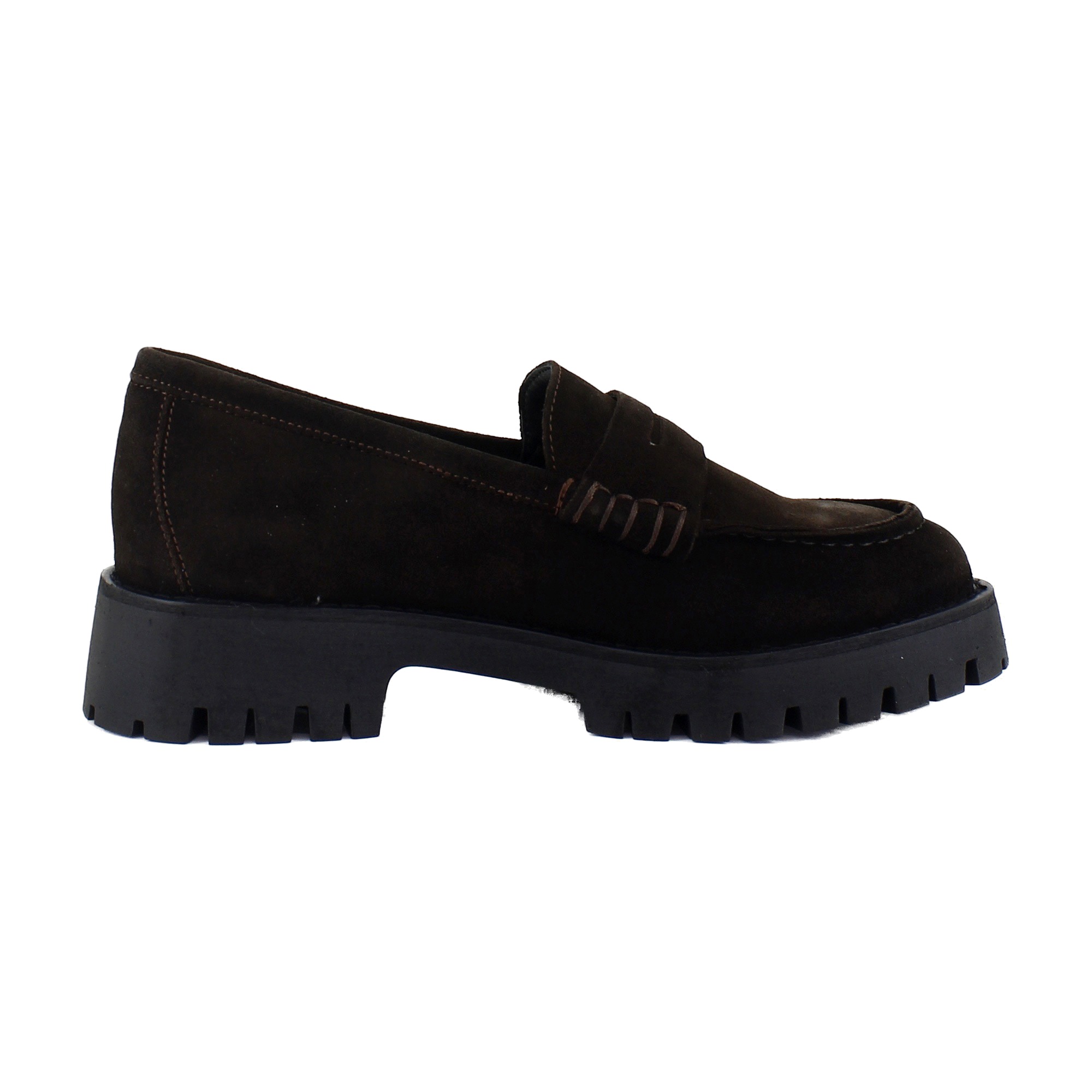 Mocasines y slip-ons Langsten para mujer, gamuza marrón, talla 7 M 6