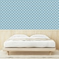thumbnail image 4 of Ambesonne Muted Colors Peel & Stick Wallpaper for Home, Simple Striped Stars, 13"x36", Sky Blue Cadet Blue, 4 of 6
