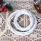 thumbnail image 4 of White Garland Wicker Round Design Christmas Tree Rattan Wreath Ornament Vine Ring Decoration Home Party Hanging Flower Craft, 4 of 5