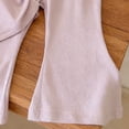 thumbnail image 4 of Hrsba Girls 2 Piece Outfits Round Neck Short Sleeve Print Top And Elastic Waist Thin Pants Skin Friendly Homewear 2 Piece Set, 4 of 5