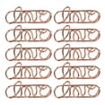 thumbnail image 1 of 10Pcs Mini Paper Clips Cartoon Shape Stationery Clear Binder Clips Photos Tickets Notes Letter Paper Clip Stationery(Rose Gold), 1 of 8