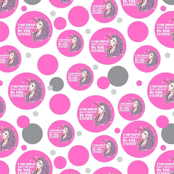 Unicorns Don't Believe In You Either Premium Gift Wrap Wrapping Paper Roll