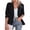 Black, variant on WIZUTIZ Women's Slim Fit Blazer Cardigan Turn Down Collar Long Sleeve Stretch Solid Color