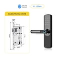 thumbnail image 2 of Door Lock, TTlock App Smart Fingerprint Door Lock Smart Digital APP Keypad Code Keyless Electronic Door Lock ,Easy to Install, 2 of 5