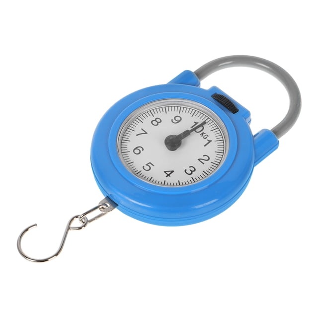 OULII High Precision Portable Digital Scale for Home Travel Fishing with Hook Design and Compact Blue Body