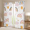 thumbnail image 2 of Homewish Bohemain Rainbow Black Out Curtains,Cute Coulds Sun Pattern Curtains Pack of 2 (42x63 Each),Pink White Orange Bedroom Curtains For Girls Kids,Super Cozy Room Decor, 2 of 6