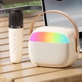 thumbnail image 1 of Sistema de altavoz inalámbrico Bluetooth 5.3, Máquina de karaoke para el hogar, 1 Micrófono inalámbrico, Máquina para cantar en familia, 1 of 9