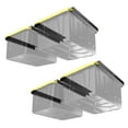 thumbnail image 1 of Koova Overhead Bin Rack for Four Bins | Overhead Garage Storage Rack to Mount on Ceiling with Adjustable Width | Supports Most Black and Yellow Storage Bins | Easy to Install | Made in USA | 4 Sets, 1 of 15