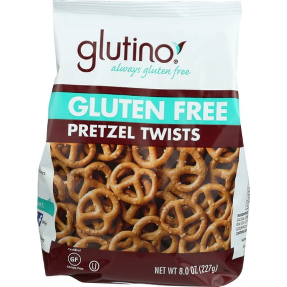 Glutino Pretzel Twist Bag Whole Food 8 oz (Pack of 12)