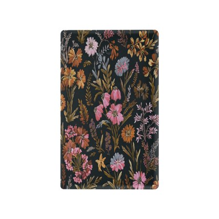 IAUYY Retardant PC Material Unused Outlet Cover Switch Plate Covers Easy DIY Installation with Screws Light Switch Cover Plate Wildflower Embroidery