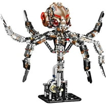BrixVibe Mechanical Octopus Building Blocks Set with Light Compatible with Lego Decor for Adults 14 1768pcs