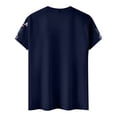 thumbnail image 3 of 250 Anniversary Usa T Shirt for Men 1776-2026 Usa Flag Print Short Sleeve Crew Neck Tees Moisture Wicking Relaxed Fit Beach Vacation Comfy T-Shirt, Navy, #01 Navy, 3 of 5