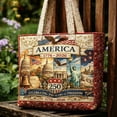 thumbnail image 6 of Luckky 250th Anniversary Tote Bag,1776-2026 Patriotic Quilted Shoulder Bag, 6 of 9
