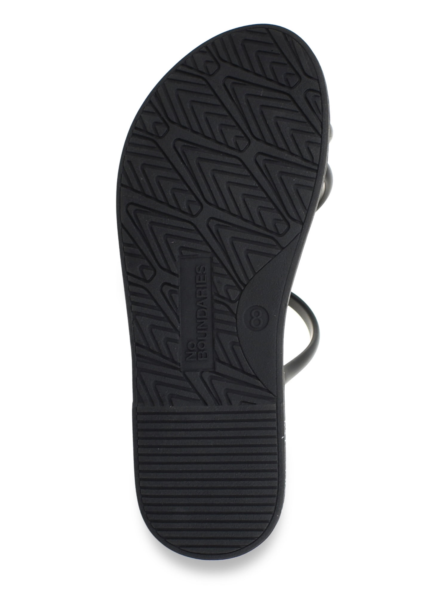 No Boundaries Women's Strappy Toe Loop Sandals
