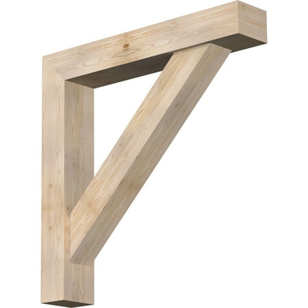 

7 1/2 W x 44 D x 44 H Traditional Block Smooth Bracket w/ Offset Brace Douglas Fir