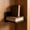 Black, variant on Bookshelf 3.93in Invisible Stainless Steel Hidden Wall Mounted Storage Rack Heavy Duty Metal Support Stand Space Saving Library Organizer Floating Shelf White