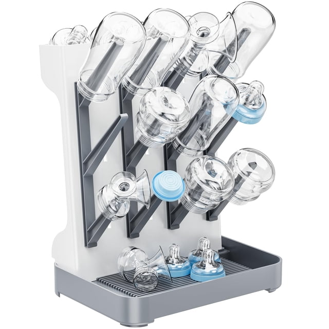 Organizador secador para biberones Dayacoco, gris, libre de BPA