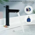 thumbnail image 2 of Black Basin Kitchen Bathroom Mixer Sink Tap Cold Matte Sink Faucet Taps, 2 of 8