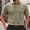 Army Green, variant on Mens Polo Shirts Short Sleeve Textured Knit Polo Shirt Ribbed Stretchy Quick Dry Casual Golf Shirts(Navy,M)