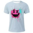 thumbnail image 4 of Men's Graphic Tees Printed Casual Summer Tee Tops Short Sleeve T-Shirts Fashion Tees, 4 of 7