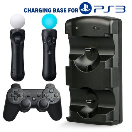 Ps3 Move Power Stand TSV Dual USB Charging Dock Station Charger Stand For Sony Playstation3 PS3 PS Move Controller ()