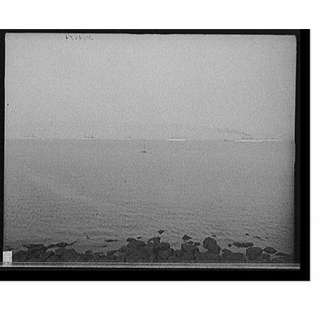 Historic Print, [North Atlantic squadron in Sandy Bay, Rockport, Mass.], 18" x 24"