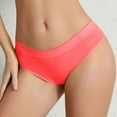 thumbnail image 2 of Ashirexll Seamless Underwear for Women, Breathable Cotton Seamless Women's Underwear Red L, 2 of 4