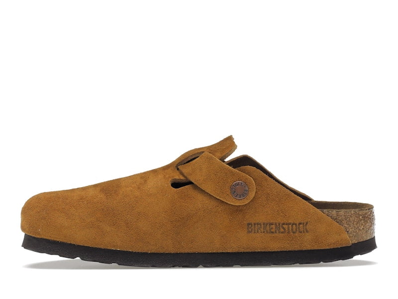 Birkenstock Unisex Boston Soft Footbed Suede Mink Shoes, from StockX
