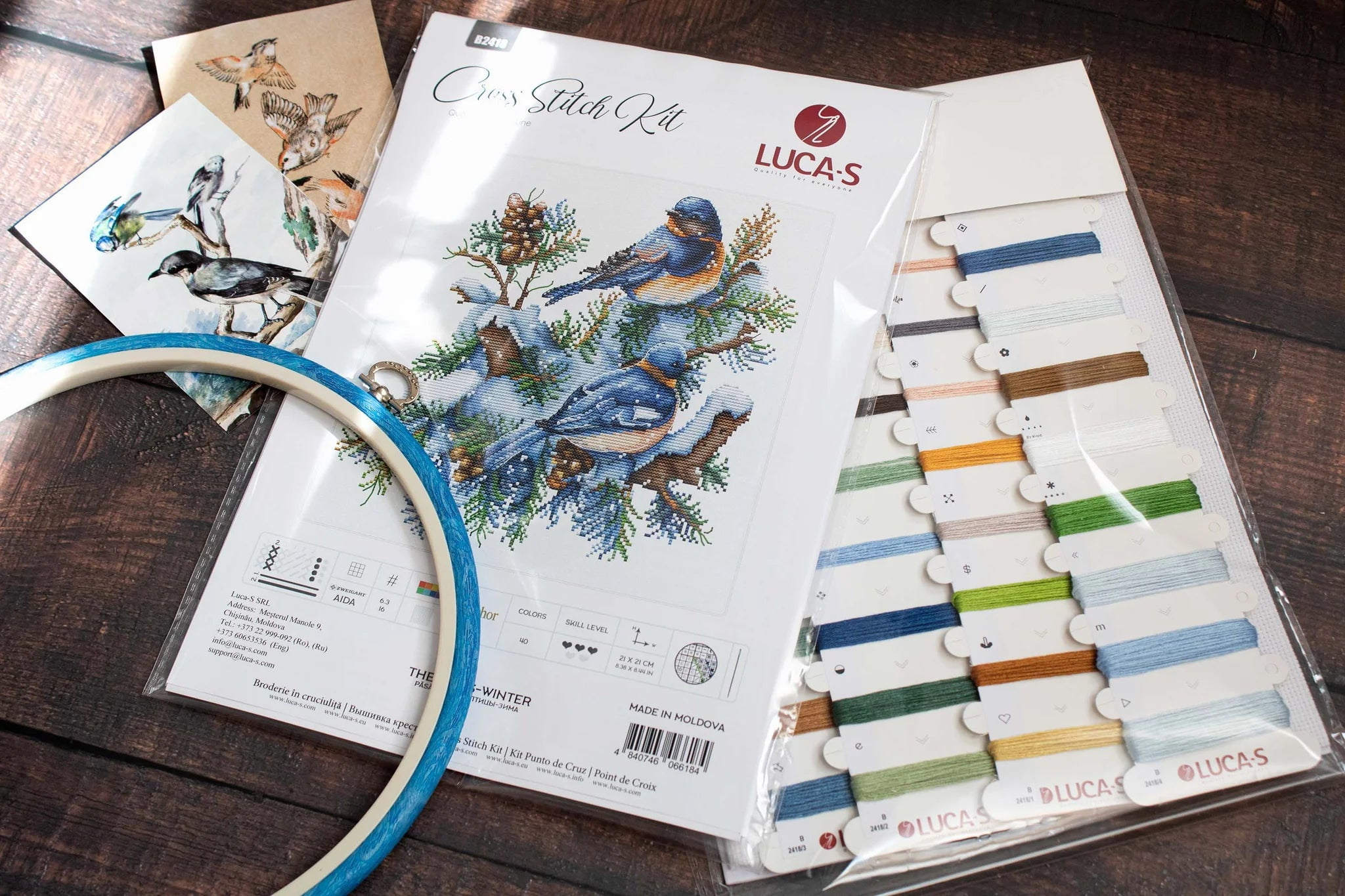Luca-S The Birds - Winter Counted Cross-Stitch Kit