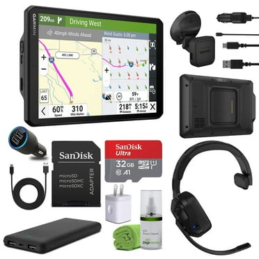 Garmin Dezl OTR820 GPS Truck Navigator 8" Display Touchscreen, Commercial GPS Navigation for Semi-Truck Drivers with 32GB SD Memory Card   dēzl Headset 110 Premium Trucking Headset   More