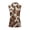 Brown Cow Print Pattern, variant on Whosucclay Black Golf Pattern Golf Athletic Vest for Women Lightweight Sleeveless Personalized Athletic Shirt XS - 2XL