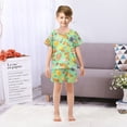thumbnail image 7 of Pizza Fast Food Pattern Summer Pajama Set Soft Cotton Short Sleeve Sleepwear 2PCS Pajama Sets Breathable Lounge Set Size 8Y, 7 of 7
