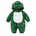 thumbnail image 2 of Winter Saving! Yievot 0-18 Months Newborn Baby Boy Girl Fleece Romper Jumpsuit Cute Print Long Sleeve Overall Onesie Outwear Warm Winter Outfit Clothes on Clearance, 2 of 7