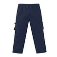 thumbnail image 2 of Mens Loose Cargo Pants Cual Drawstring Eltic Waist Wide Leg Athletic Sweatpants Outdoor Trousers, 2 of 3