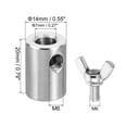 thumbnail image 2 of Unique Bargains 304 Stainless Steel 7mm Hole Wire Rope Clips, 2Pcs Wire Rope Clamp Fasteners Screws, Silver, 2 of 7