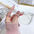 thumbnail image 1 of Blue Light Blocking Glasses Cute Anti Eye Strain Fashion Frame Glasses For Reading Play Computer, 1 of 3