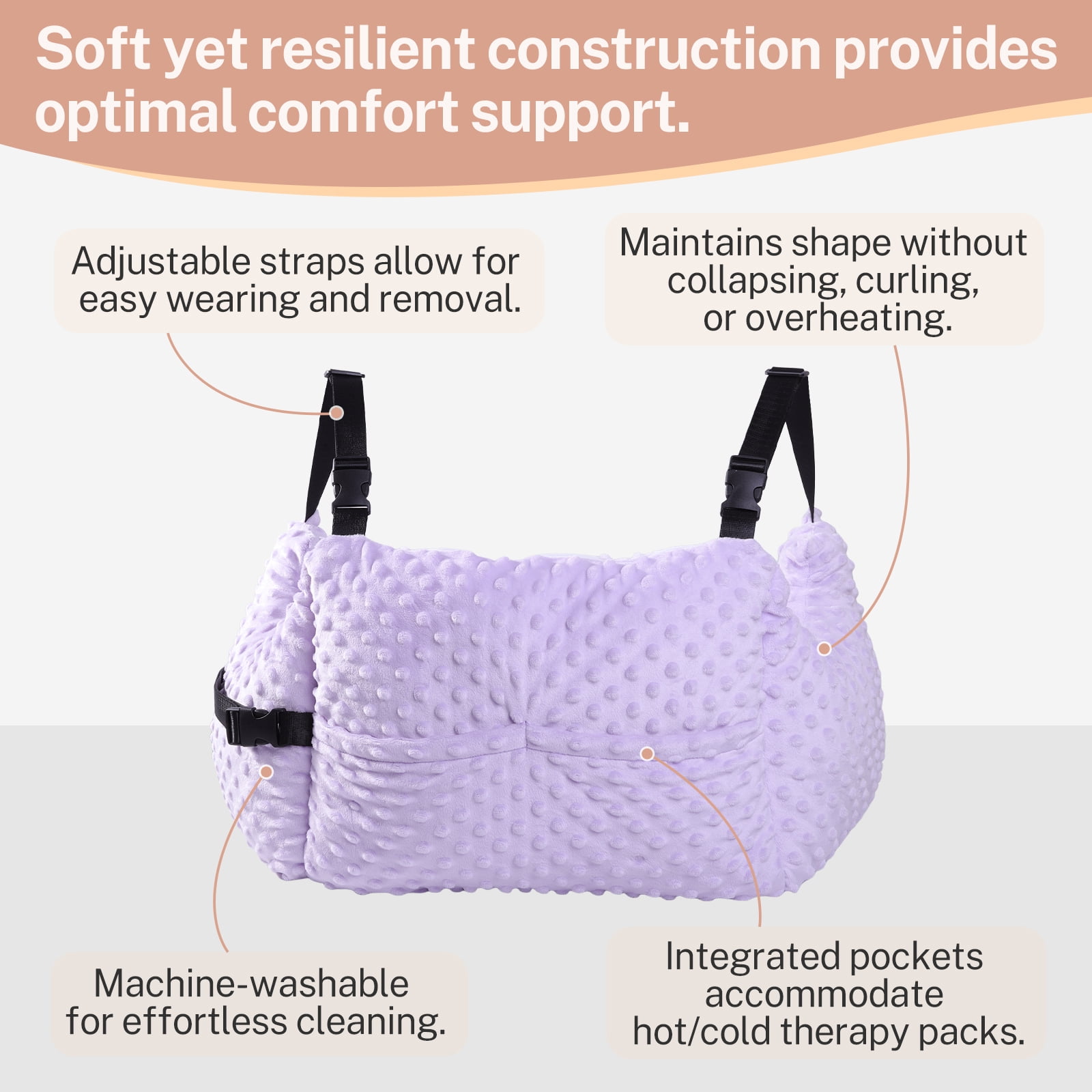 Lefeke Post Mastectomy Pillow - Post Surgery Pillow for Car, Breast Reduction & Augmentation Patients, Breast Pillow After Heart Surgery Pillow, Mastectomy Recovery Must Haves, Post Surgery Gift
