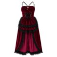 thumbnail image 7 of Gunia Halloween Festival Dresses Women Halloween High-Low Dresses Lace Off The Shoulder For Party Lightweight Clothes Red, 7 of 7
