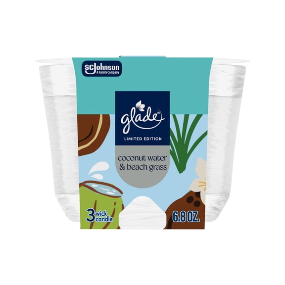 Glade Lto Candle Coconut Water & Beach Grass 6.8Oz