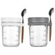 thumbnail image 4 of 1 Set of Lidded Oatmeal Storage Glass Cup with Spoons Small Milk Container Sealed Cup, 4 of 4