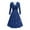 Blue, variant on Fashion Women's Solid Color Long Sleeves V-Neck Shining BlingBling Printing Fold Waist Hugging Dress