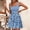 Sky Blue, variant on Morttic Women's Spaghetti Strap Floral Print Mini Dress – Square Neck, Backless, Sleeveless, Casual Daily & Weekend Outing Dress Red，S