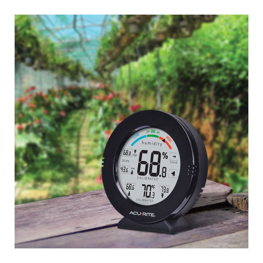 AcuRite Professional Accuracy Temperature and Humidity Gauge with Alarms (01080M)
